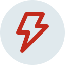 Icône éclair représentant l'agilité de Myseety