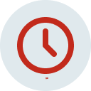 Icône d’horloge illustrant la durée des campagnes d’affichage